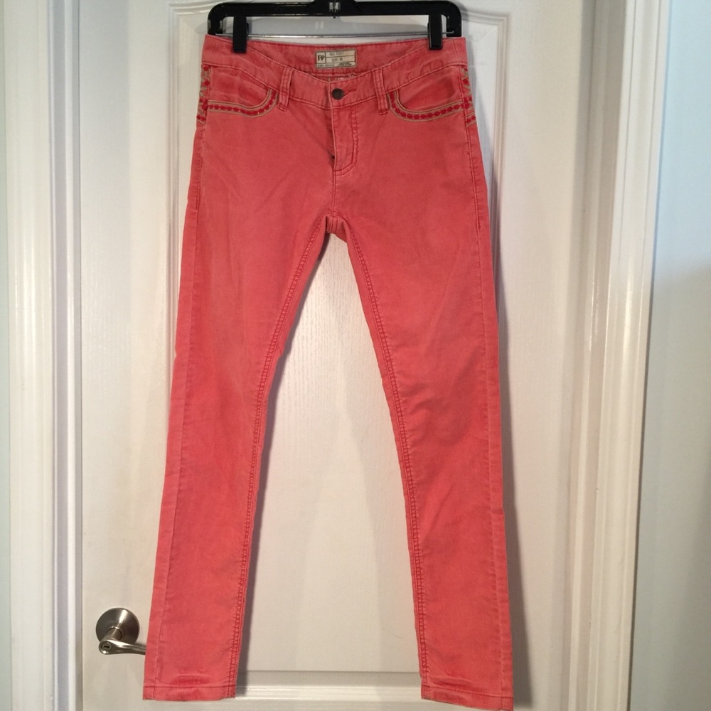 Free people embroidered corduroy jeans Siz…